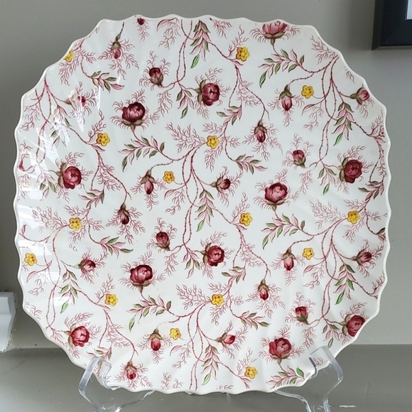 Copeland Spode Rosebud Chintz  Replacement Square Salad / Luncheon Plate - Picture 3 of 7
